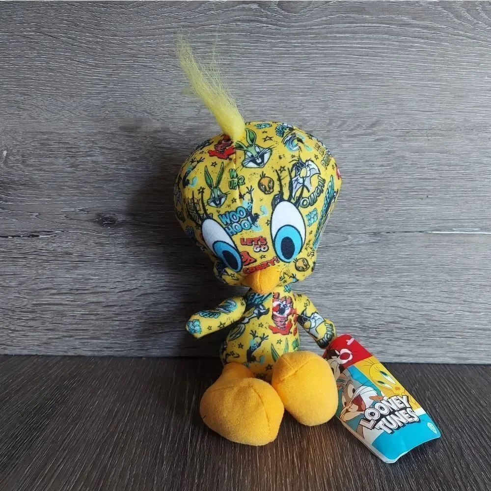 Toy Factory Looney Tunes Sticker Bomb Tweety Bird 10" Plush